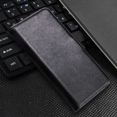 Crong Premium Booklet Wallet - Skórzane etui iPhone 11 Pro Max z kieszeniami + funkcja podstawki (czarny) Crong Premium Booklet Wallet - Skórzane etui iPhone 11 Pro Max z kieszeniami + funkcja podstawki (czarny)