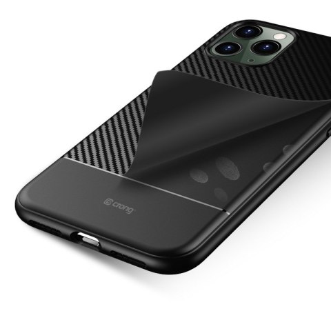 Crong Prestige Carbon Cover - Etui iPhone 11 Pro Max (czarny) Crong Prestige Carbon Cover - Etui iPhone 11 Pro Max (czarny)