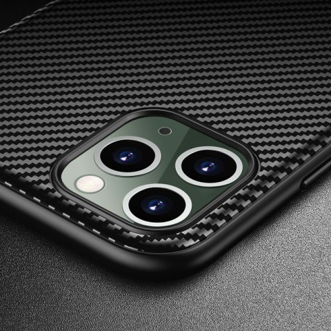 Crong Prestige Carbon Cover - Etui iPhone 11 Pro Max (czarny) Crong Prestige Carbon Cover - Etui iPhone 11 Pro Max (czarny)