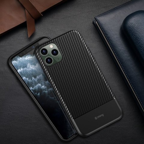 Crong Prestige Carbon Cover - Etui iPhone 11 Pro Max (czarny) Crong Prestige Carbon Cover - Etui iPhone 11 Pro Max (czarny)