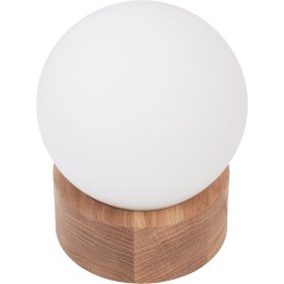 Lampa stołowa nocna dąb Barrel ORB kula