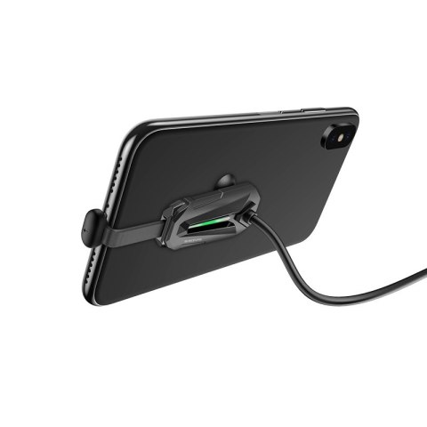 Borofone - kabel gamingowy USB-A do Lightning z ergonomicznym uchwytem do telefonu, czarny Borofone - kabel gamingowy USB-A do Lightning z ergonomicznym uchwytem do telefonu, czarny