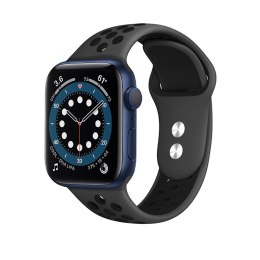 Crong Duo Sport - Pasek do Apple Watch 38/40 mm (szary/czarny)