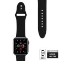 Crong Liquid - Pasek do Apple Watch 38/40 mm (czarny)