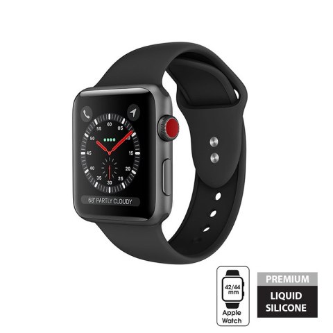Crong Liquid - Pasek do Apple Watch 42/44 mm (czarny) Crong Liquid - Pasek do Apple Watch 42/44 mm (czarny)