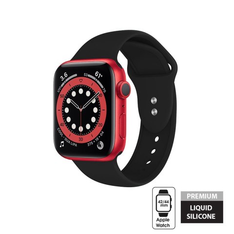 Crong Liquid - Pasek do Apple Watch 42/44 mm (czarny) Crong Liquid - Pasek do Apple Watch 42/44 mm (czarny)