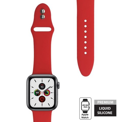 Crong Liquid - Pasek do Apple Watch 42/44 mm (czerwony) Crong Liquid - Pasek do Apple Watch 42/44 mm (czerwony)