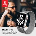 Crong Milano Steel - Pasek ze stali nierdzewnej do Apple Watch 42/44 mm (srebrny)