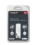 Integral iShuttle - pamięć przenośna 64 GB ze złączem USB oraz Lightning MFi