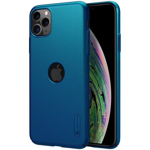 Nillkin Super Frosted Shield - Etui Apple iPhone 11 Pro z wycięciem na logo (Peacock Blue) Nillkin Super Frosted Shield - Etui Apple iPhone 11 Pro z wycięciem na logo (Peacock Blue)