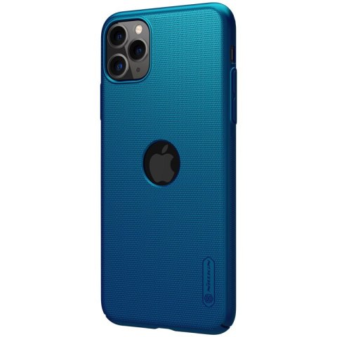 Nillkin Super Frosted Shield - Etui Apple iPhone 11 Pro z wycięciem na logo (Peacock Blue) Nillkin Super Frosted Shield - Etui Apple iPhone 11 Pro z wycięciem na logo (Peacock Blue)