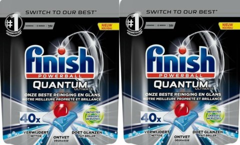 Finish Quantum Ultimate Tabletki do Zmywarki 40 + 40 szt.