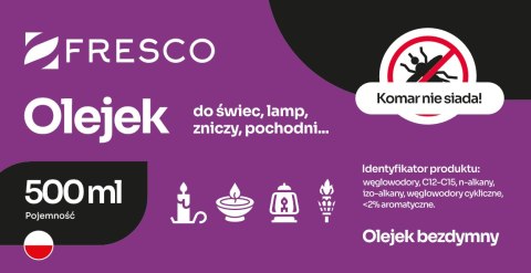 Paliwo olej do lamp, pochodni i świec 0,5L ANTYKOMAR Paliwo olej do lamp, pochodni i świec 0,5L ANTYKOMAR