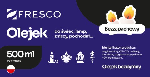 Paliwo olej do lamp, pochodni i świec 0,5L PRZEZROCZYSTY Paliwo olej do lamp, pochodni i świec 0,5L PRZEZROCZYSTY