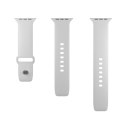 PURO ICON - Elastyczny pasek do Apple Watch 42/44/45/49 mm (S/M & M/L) (White)