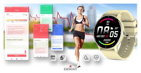 Smartwatch Giewont GW120-6 Ecru-Ecru Smartwatch Giewont GW120-6 Ecru-Ecru