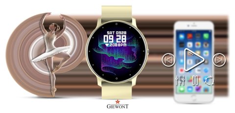 Smartwatch Giewont GW120-6 Ecru-Ecru Smartwatch Giewont GW120-6 Ecru-Ecru