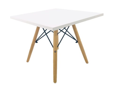 Stolik skandynawski kwadratowy CAPRI BIANCO 50 cm Stolik skandynawski kwadratowy CAPRI BIANCO 50 cm