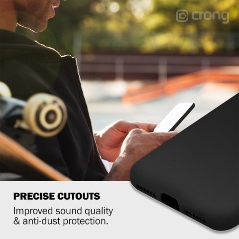 Crong Color Cover - Etui iPhone SE 2020 / 8 / 7 (czarny) Crong Color Cover - Etui iPhone SE 2020 / 8 / 7 (czarny)