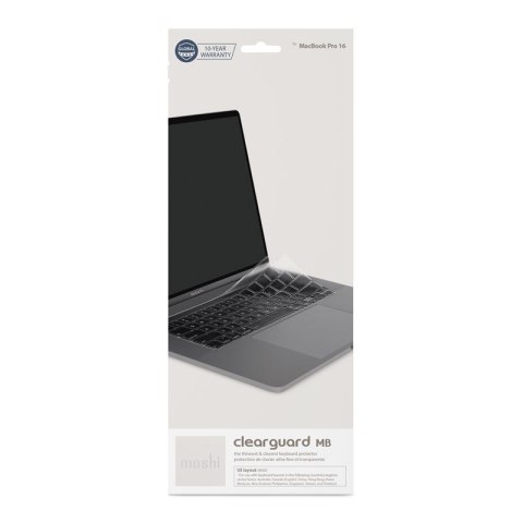 Moshi ClearGuard MB - Nakładka na klawiaturę MacBook Pro 16" / MacBook Pro 13" 2020 (EU layout) Moshi ClearGuard MB - Nakładka na klawiaturę MacBook Pro 16" / MacBook Pro 13" 2020 (EU layout)