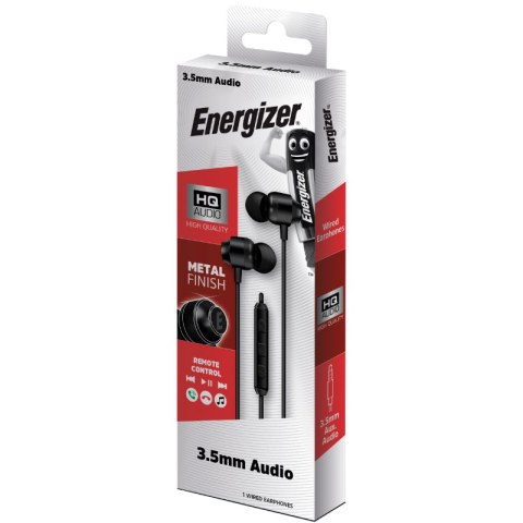 Energizer Classic CIA10 - Słuchawki przewodowe jack 3,5 mm (Czarny) Energizer Classic CIA10 - Słuchawki przewodowe jack 3,5 mm (Czarny)