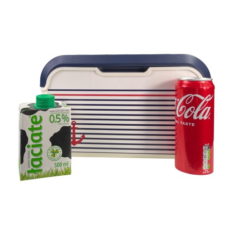 Lunchbox, lodówka turystyczna 5L Głęboki, wzór marynarski 32,6x20x18,8cm Lunchbox, lodówka turystyczna 5L Głęboki, wzór marynarski 32,6x20x18,8cm