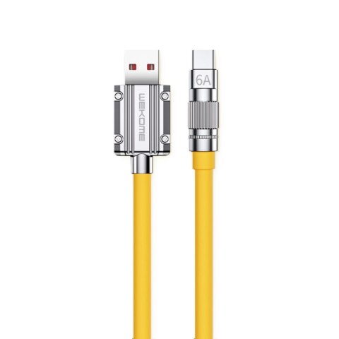 WEKOME WDC-186 Wingle Series - Kabel połączeniowy USB-A do USB-C Fast Charging 1 m (Żółty) WEKOME WDC-186 Wingle Series - Kabel połączeniowy USB-A do USB-C Fast Charging 1 m (Żółty)