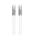 WEKOME WDC-188 Wingle Series - Kabel połączeniowy USB-C do USB-C 100W Fast Charging 1 m (Biały)