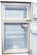 Mała lodówka z zamrażalnikiem 89L 85cm INOX