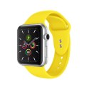 Crong Liquid - Pasek do Apple Watch 38/40 mm (żółty)