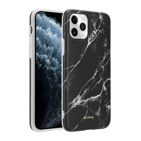 Crong Marble Case - Etui iPhone 11 Pro (czarny) Crong Marble Case - Etui iPhone 11 Pro (czarny)