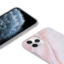 Crong Marble Case - Etui iPhone 11 Pro (różowy)