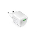 PURO MiniPro Wall Charger GaN - Ładowarka sieciowa 1 x USB-C 30W PD (biały)