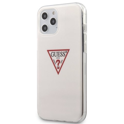 Guess Triangle Logo - Etui iPhone 12 Pro Max (biały) Guess Triangle Logo - Etui iPhone 12 Pro Max (biały)