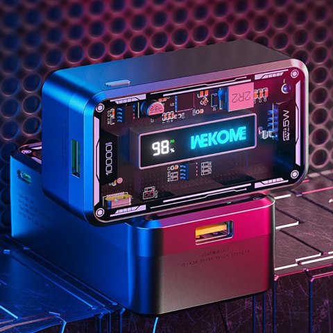 WEKOME WP-395 Vanguard Series - Power bank 10000 mAh Super Charging PD 20W + QC 22.5W (Czarny) WEKOME WP-395 Vanguard Series - Power bank 10000 mAh Super Charging PD 20W + QC 22.5W (Czarny)