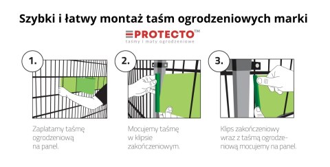 Taśma ogrodzeniowa 26mb Thermoplast® SMART 190mm ZIELONA Taśma ogrodzeniowa 26mb Thermoplast® SMART 190mm ZIELONA