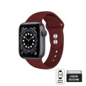 Crong Liquid - Pasek do Apple Watch 38/40 mm (bordowy)