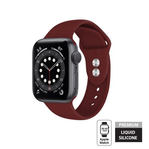 Crong Liquid - Pasek do Apple Watch 38/40 mm (bordowy) Crong Liquid - Pasek do Apple Watch 38/40 mm (bordowy)