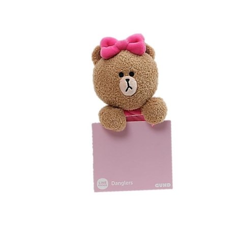 Line Friends - Pluszowa maskotka 17 cm Miś Choco z kokardką