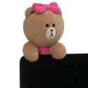 Line Friends - Pluszowa maskotka 17 cm Miś Choco z kokardką