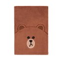 Line Friends - Pluszowy Notes / Notatnik A5 Miś Brown