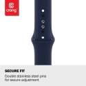 Crong Liquid - Pasek do Apple Watch 38/40 mm (bordowy)