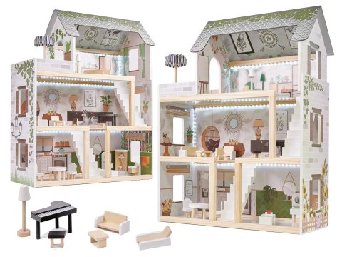 Domek dla lalek drewniany apartament Ikonka boho Domek dla lalek drewniany apartament Ikonka boho
