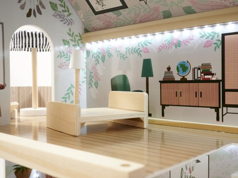 Domek dla lalek drewniany apartament Ikonka boho Domek dla lalek drewniany apartament Ikonka boho