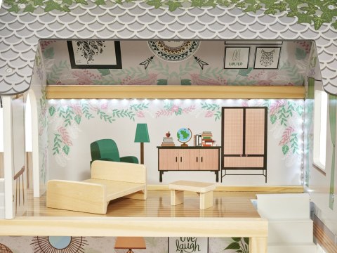 Domek dla lalek drewniany apartament Ikonka boho Domek dla lalek drewniany apartament Ikonka boho