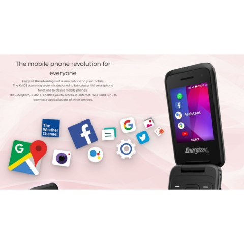 Energizer E282SC - Telefon 512MB RAM 4GB 2,8" 4G Dual Sim EU (Srebrny) Energizer E282SC - Telefon 512MB RAM 4GB 2,8" 4G Dual Sim EU (Srebrny)