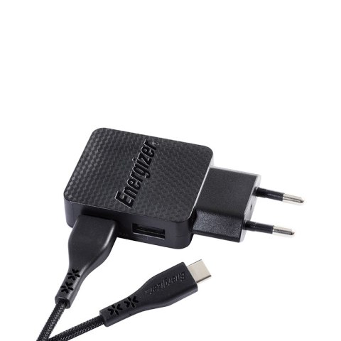 Energizer HardCase - Ładowarka sieciowa 2x USB-A 12W + Kabel USB-C & Micro USB (Czarny) Energizer HardCase - Ładowarka sieciowa 2x USB-A 12W + Kabel USB-C & Micro USB (Czarny)