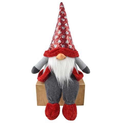 Skrzat gnom mikołaj świąteczny duży siedzący 92cm Skrzat gnom mikołaj świąteczny duży siedzący 92cm