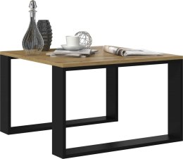 STOLIK KAWOWY ŁAWA LOFT MODERN MINI DĄB ARTISAN CZERŃ