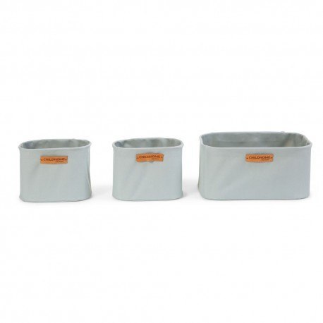 Childhome podwieszane pojemniki uniwersalne - zestaw 3 szt. light grey Childhome podwieszane pojemniki uniwersalne - zestaw 3 szt. light grey